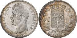 World Coins - France, Charles X, 5 Francs, 1827, Bordeaux, Silver, , Gadoury:644