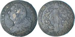 World Coins - Coin, France, 2 sols françois, 2 Sols, 1792, Metz, , Bronze, KM:603.2