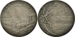 World Coins - France, Medal, Art Déco, Le Familistère des Docks Rémois, 1913, Sevestre