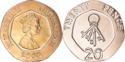 World Coins - Coin, Gibraltar, Elizabeth II, 20 Pence, 2006, Pobjoy Mint,