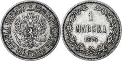 World Coins - Coin, Finland, Alexander II, Markka, 1874, Helsinki, , Silver, KM:3.2