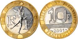 World Coins - Coin, France, Génie, 10 Francs, 2001, BU, , Bi-Metallic, Gadoury:827