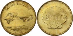 World Coins - France, Token, Collection Shell, Louis Blériot, Bronze-Aluminium,