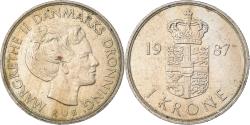 World Coins - Coin, Denmark, Krone, 1987