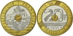 World Coins - Coin, France, Mont Saint Michel, 20 Francs, 1999, , Tri-Metallic