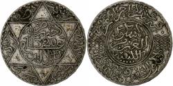 World Coins - Morocco, Abdelaziz, 5 Dirhams, AH 1320 (1903), Berlin, Silver,