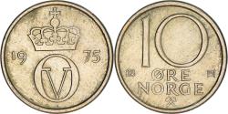 World Coins - Coin, Norway, Olav V, 10 Öre, 1975, , Copper-nickel, KM:416
