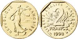 World Coins - France, 2 Francs, Semeuse, 1998, Paris, Doré, Nickel, , Gadoury:547