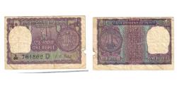 World Coins - Banknote, India, 1 Rupee, 1971, 1971, KM:77i, VG(8-10)