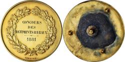 World Coins - France, Medal, Concours des Bâtiments Ruraux, 1881, Desaide, Cliché Uniface