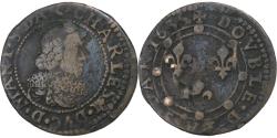 World Coins - France, Ardennes, Charles de Gonzague, Double Tournois, 1635, Charleville