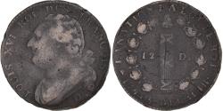 World Coins - Coin, France, Louis XVI, 12 deniers François, 1793 - An 5, Lyon