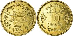 World Coins - Coin, Morocco, 10 Francs, 1951, Paris, , Aluminum-Bronze, Lecompte:261