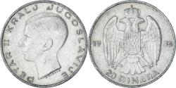 World Coins - Coin, Yugoslavia, Petar II, 20 Dinara, 1938, , Silver, KM:23
