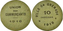 World Coins - Coin, France, Union des Commerçants, Grenade, 10 Centimes, 1916,