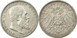 World Coins - Coin, German States, WURTTEMBERG, Wilhelm II, 3 Mark, 1909, Freudenstadt