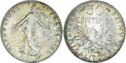 World Coins - Coin, France, Semeuse, 50 Centimes, 1913, Paris, , Silver, KM:854