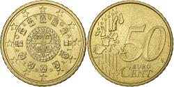 World Coins - Portugal, 50 Euro Cent, 2002, Lisbon, , Brass, KM:745