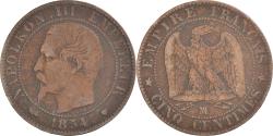 World Coins - Coin, France, Napoleon III, Napoléon III, 5 Centimes, 1854, Marseille