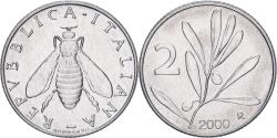 World Coins - Italy, 2 Lire, 2000, Rome, BU, Aluminum, , KM:94