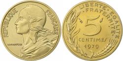 World Coins - France, 5 Centimes, Marianne, 1979, Paris, FDC, Aluminum-Bronze,
