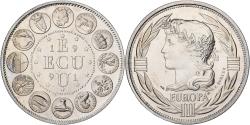 World Coins - France, Medal, Ecu Europa, Marianne, 1991, Copper-nickel, Rodier,