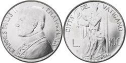 World Coins - VATICAN CITY, John Paul II, 100 Lire, 1979, Rome, Stainless Steel,