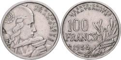 World Coins - France, 100 Francs, Cochet, 1954, Beaumont - Le Roger, Copper-nickel,