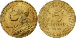 World Coins - France, 5 Centimes, Marianne, 1980, Pessac, Aluminum-Bronze,