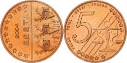 World Coins - Estonia, 5 Euro Cent, Fantasy euro patterns, Essai-Trial, Proof, 2004, Copper