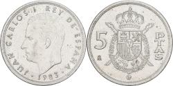 World Coins - Spain, Juan Carlos I, 5 Pesetas, 1983, Copper-nickel, , KM:823