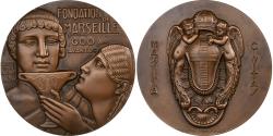 World Coins - France, Medal, Foundation of Marseille, 1970, Bronze, Vezien,