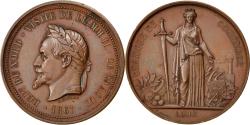 World Coins - France, Medal, Second French Empire, Politics, Society, War, 1867, Borrel
