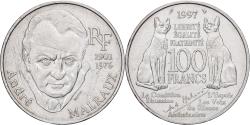 World Coins - France, 100 Francs, André Malraux, 1997, Monnaie de Paris, Silver,