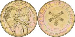 World Coins - France, Token, Musée Grévin, Johnny Hallyday, 2012, Copper-nickel Aluminium
