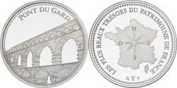 World Coins - France, Medal, Le Pont du Gard, Silver,