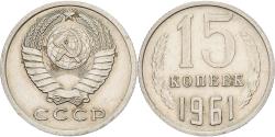 World Coins - Russia, 15 Kopeks, 1961, Saint Petersburg, Copper-Nickel-Zinc, , KM:131