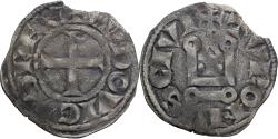 World Coins - France, Louis VIII-IX, Denier Tournois, 1223-1244, Billon,
