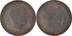 World Coins - Coin, Spain, Alfonso XII, 10 Centimos, 1877, Madrid, , Bronze, KM:675
