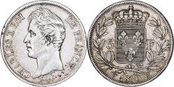World Coins - France, Charles X, 5 Francs, 1830, Lille, , Silver, KM:728.13