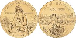 World Coins - United Kingdom, Medal, John Davenport, Founder of New Haven, History, 1988