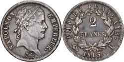 World Coins - France, Napoleon I, 2 Francs, 1813, Limoges, Silver, , Gadoury:500