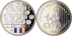 World Coins - France, Medal, L'Europe des XXVII, 10 Ans de l'Euro, Politics, 2012,
