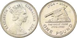 World Coins - Gibraltar, Elizabeth II, Pound, 2004, Pobjoy Mint, Copper-nickel,