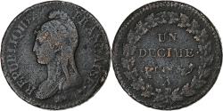 World Coins - France, Decime, Dupré, AN 5, Paris, Bronze, , Gadoury:187, KM:644