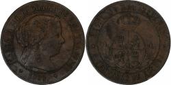 World Coins - Spain, Isabel II, 5 Centimos, 1868, Madrid, Bronze, , KM:635