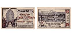World Coins - Banknote, Germany, Saalfeld, 10 Pfennig, porte 1921-04-01, UNC(63) Mehl:1155.1