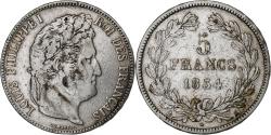 World Coins - France, 5 Francs, Louis-Philippe, 1834, Paris, Silver, , Gadoury:678