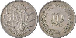 World Coins - Coin, Singapore, 10 Cents, 1967, Singapore Mint, , Copper-nickel, KM:3