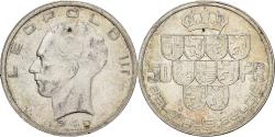 World Coins - Belgium, Leopold III, 50 Francs, 50 Frank, 1940, Brussels, Silver,
